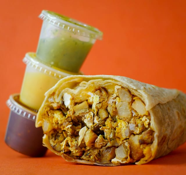 Bacon Breakfast Burrito.